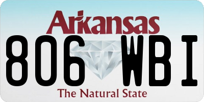 AR license plate 806WBI