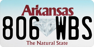 AR license plate 806WBS