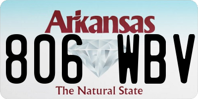 AR license plate 806WBV