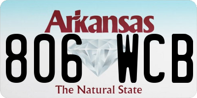 AR license plate 806WCB