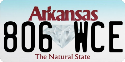 AR license plate 806WCE