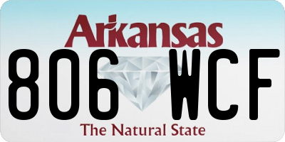 AR license plate 806WCF