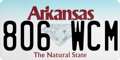 AR license plate 806WCM