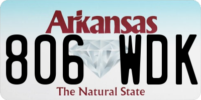 AR license plate 806WDK