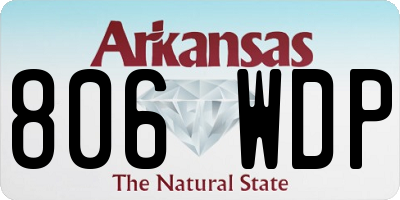AR license plate 806WDP