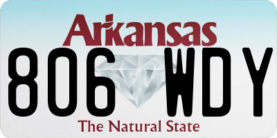 AR license plate 806WDY