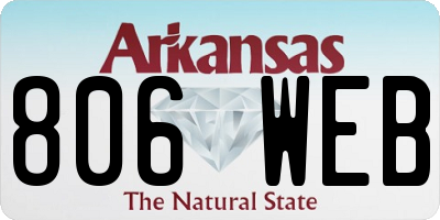 AR license plate 806WEB