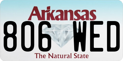 AR license plate 806WED