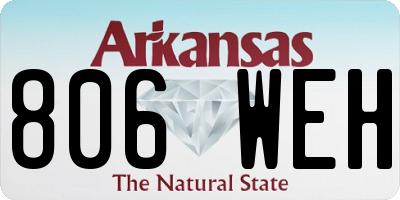 AR license plate 806WEH