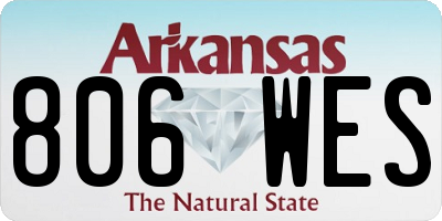 AR license plate 806WES