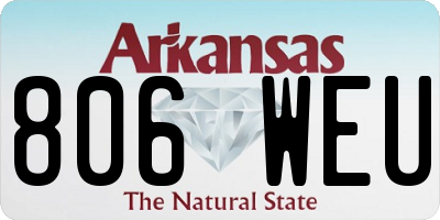AR license plate 806WEU