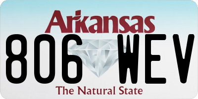 AR license plate 806WEV