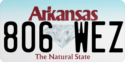 AR license plate 806WEZ