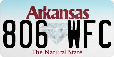 AR license plate 806WFC