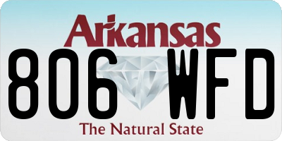 AR license plate 806WFD