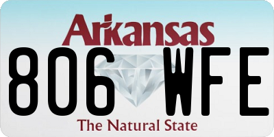 AR license plate 806WFE