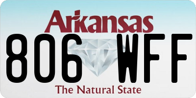 AR license plate 806WFF