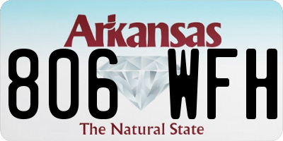 AR license plate 806WFH