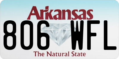 AR license plate 806WFL