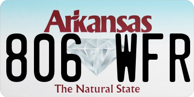 AR license plate 806WFR