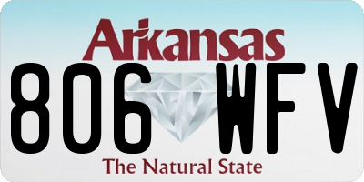 AR license plate 806WFV