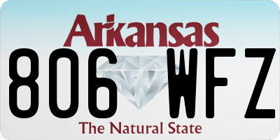 AR license plate 806WFZ