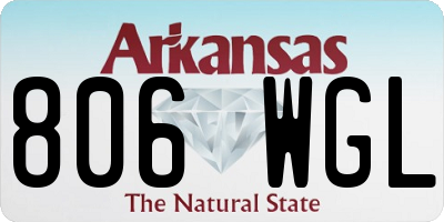 AR license plate 806WGL
