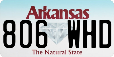 AR license plate 806WHD