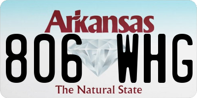 AR license plate 806WHG