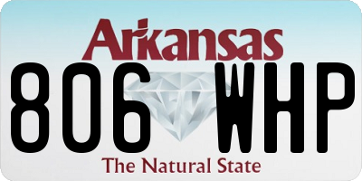 AR license plate 806WHP