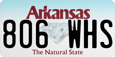 AR license plate 806WHS