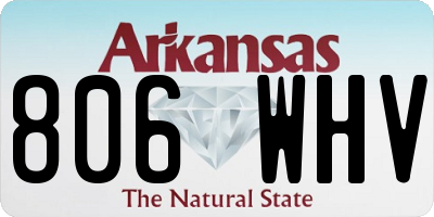 AR license plate 806WHV