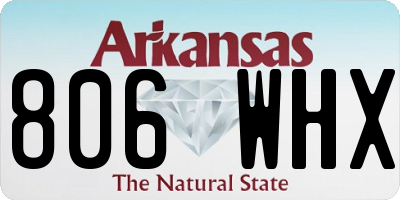 AR license plate 806WHX