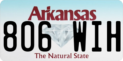 AR license plate 806WIH