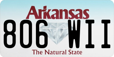 AR license plate 806WII