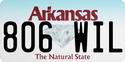 AR license plate 806WIL