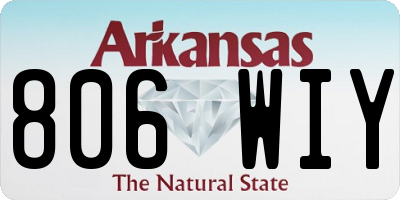 AR license plate 806WIY