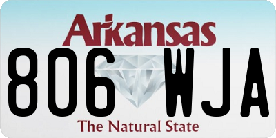 AR license plate 806WJA