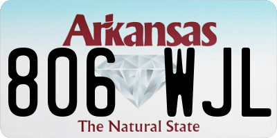 AR license plate 806WJL