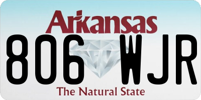 AR license plate 806WJR