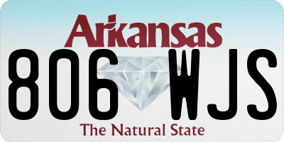 AR license plate 806WJS