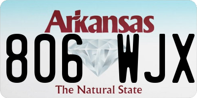 AR license plate 806WJX