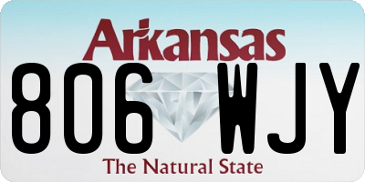 AR license plate 806WJY