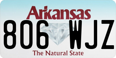 AR license plate 806WJZ
