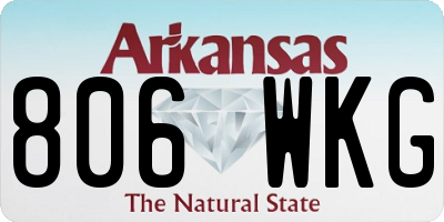 AR license plate 806WKG
