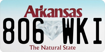AR license plate 806WKI