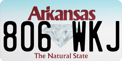 AR license plate 806WKJ