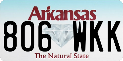 AR license plate 806WKK