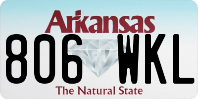 AR license plate 806WKL