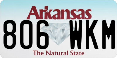 AR license plate 806WKM